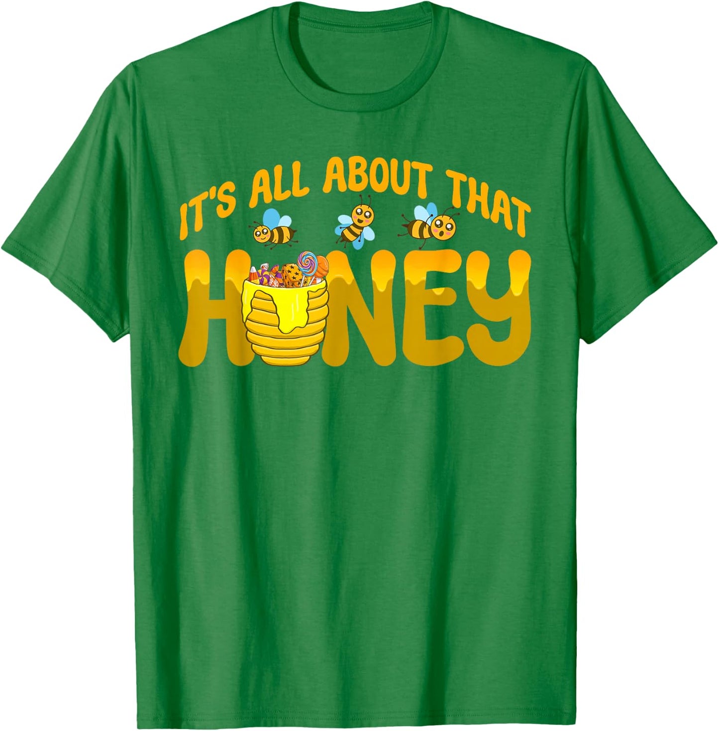 Honey Pot Costume It's All About That Honey Honey Jar T-Shirt - T-Shirt | Irish Green