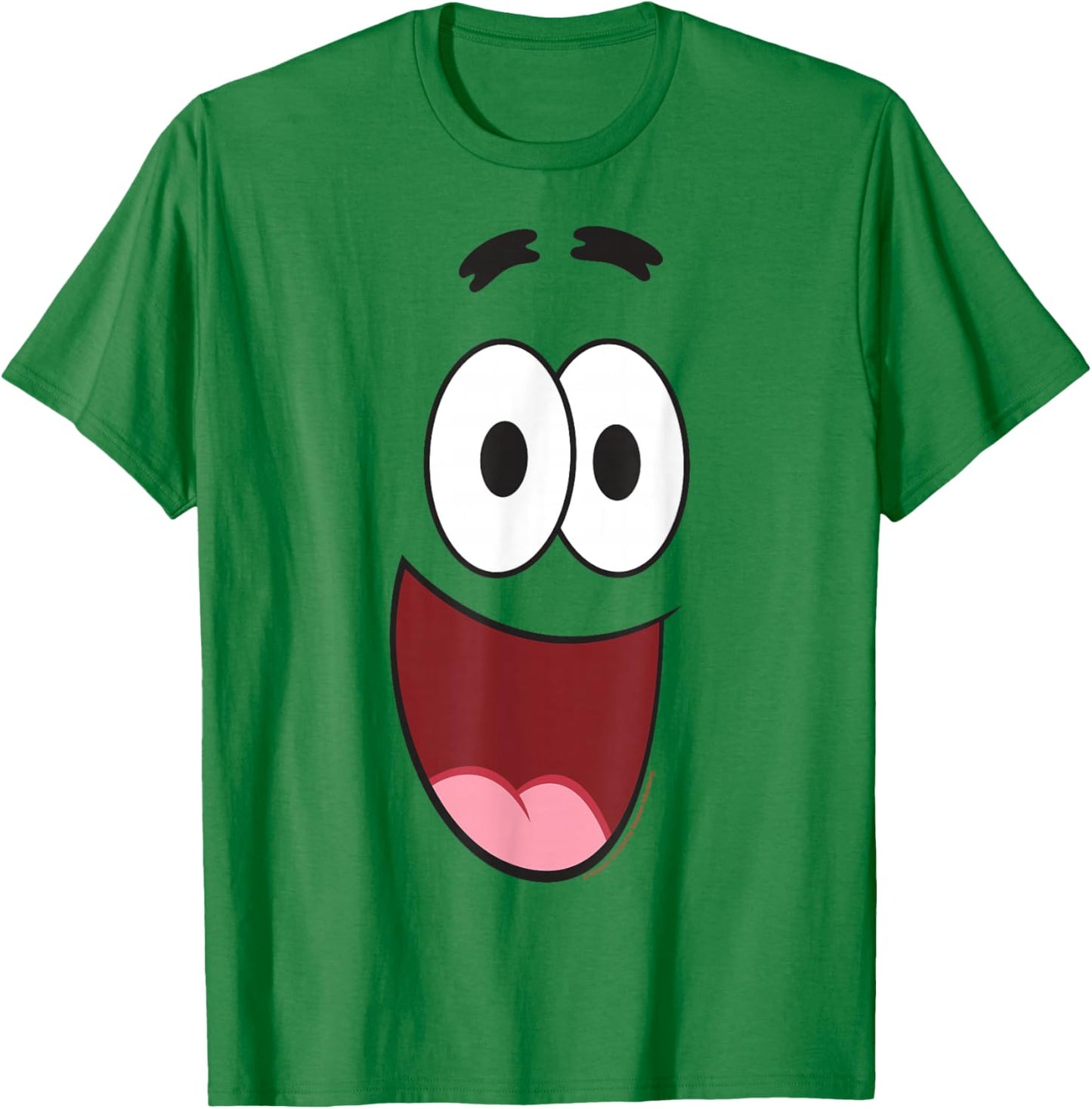 Spongebob Squarepants Halloween Patrick Smiling Face Costume T-Shirt - T-Shirt | Irish Green