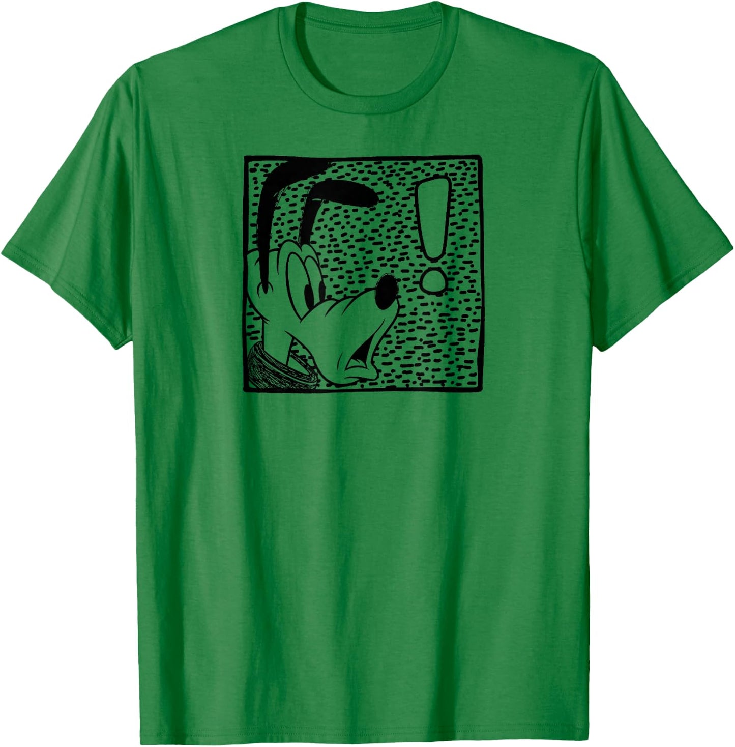 Pluto - Shocked Character Box T-Shirt - T-Shirt | Irish Green