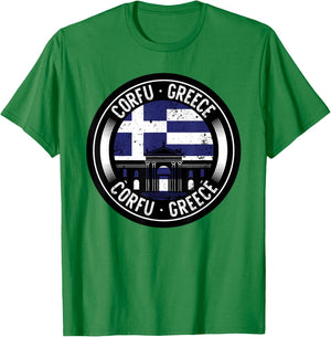 Voyage en Grèce à Corfou T-Shirt - T-Shirt | Irish Green