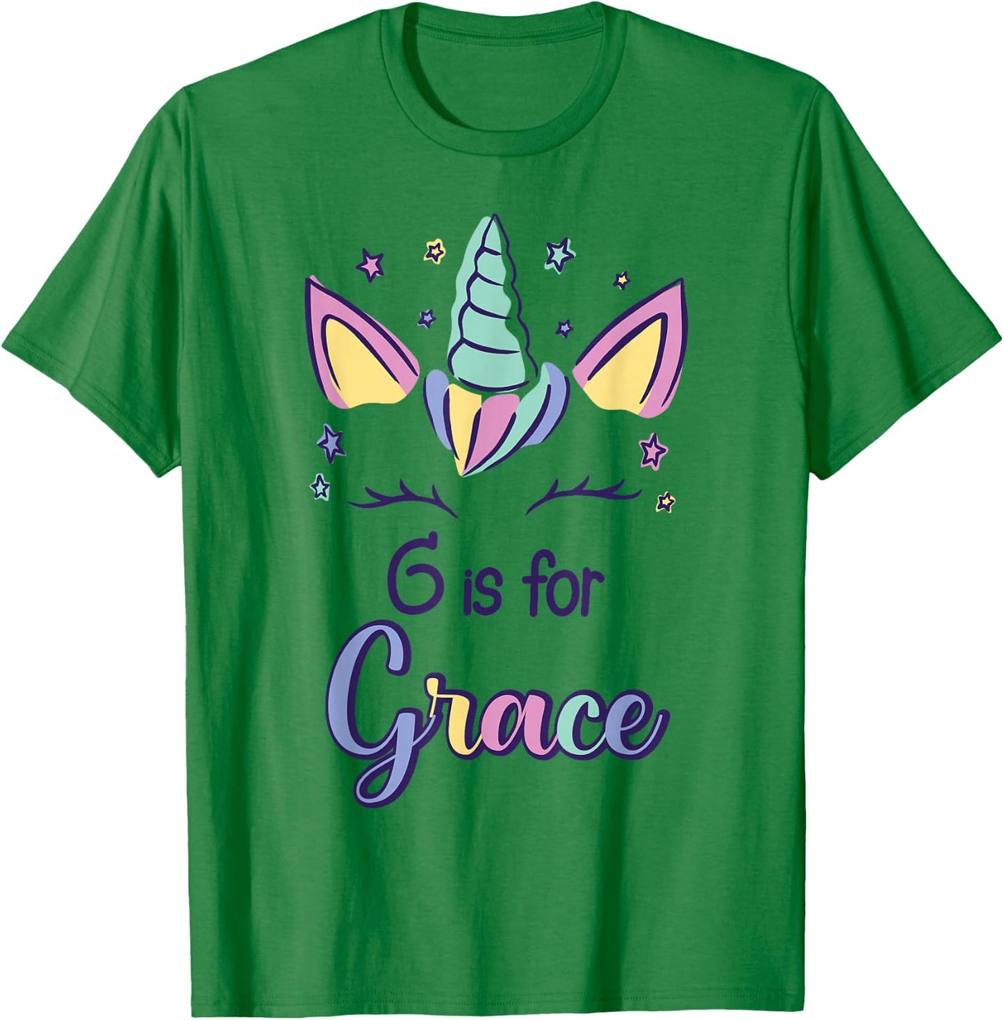 First Name Grace Personalized G Is For Grace T-Shirt - T-Shirt | Irish Green