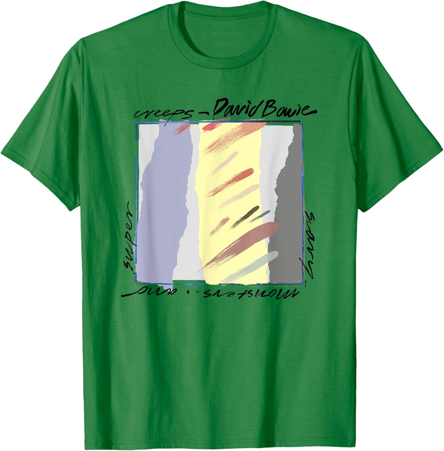 David Bowie - Scary Monsters Abstract , grey, S T-Shirt - T-Shirt | Irish Green