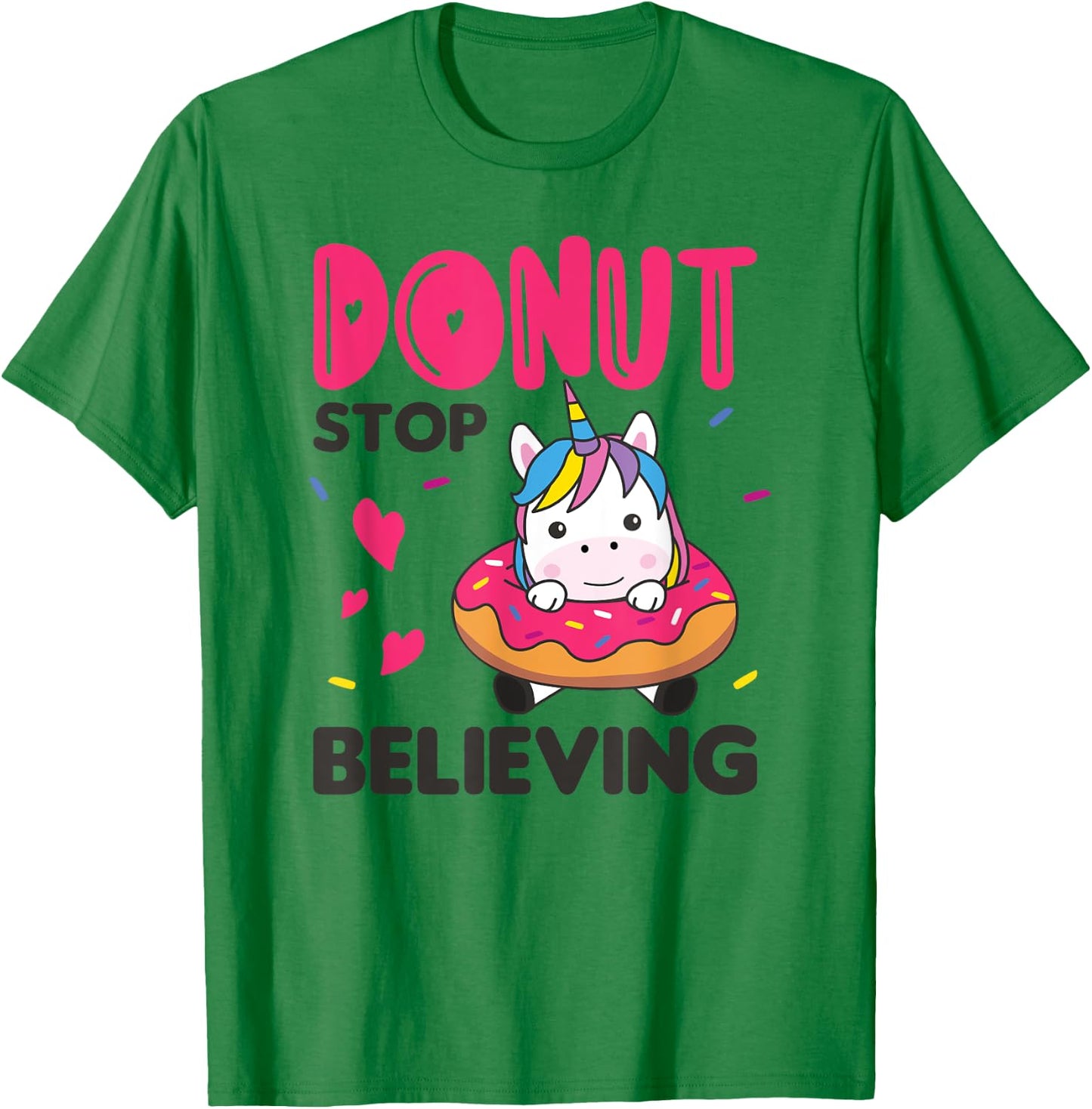 Donut Unicorn Pun Unicorns Donuts T-Shirt - T-Shirt | Irish Green