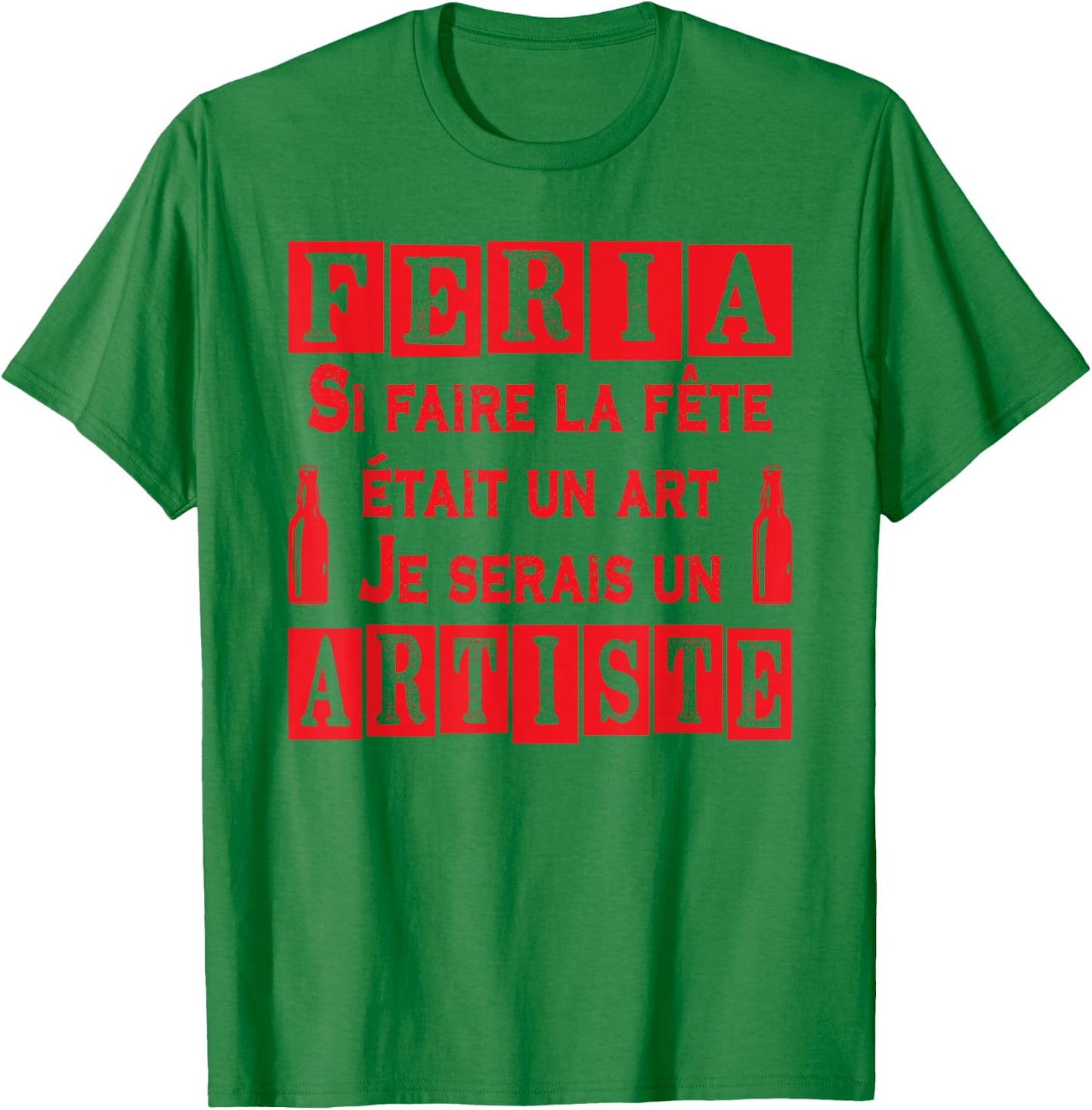 Feria Artiste de l'Apéro sans Moderation Basque Country Tapas , white, S T-Shirt - T-Shirt | Irish Green