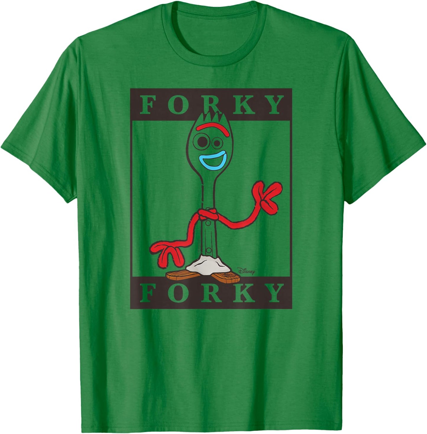 Toy Story - Type Block Forky T-Shirt - T-Shirt | Irish Green