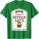 Hot Buffalo Family Sauce Costume Halloween Uniform T-Shirt - T-Shirt | Irish Green