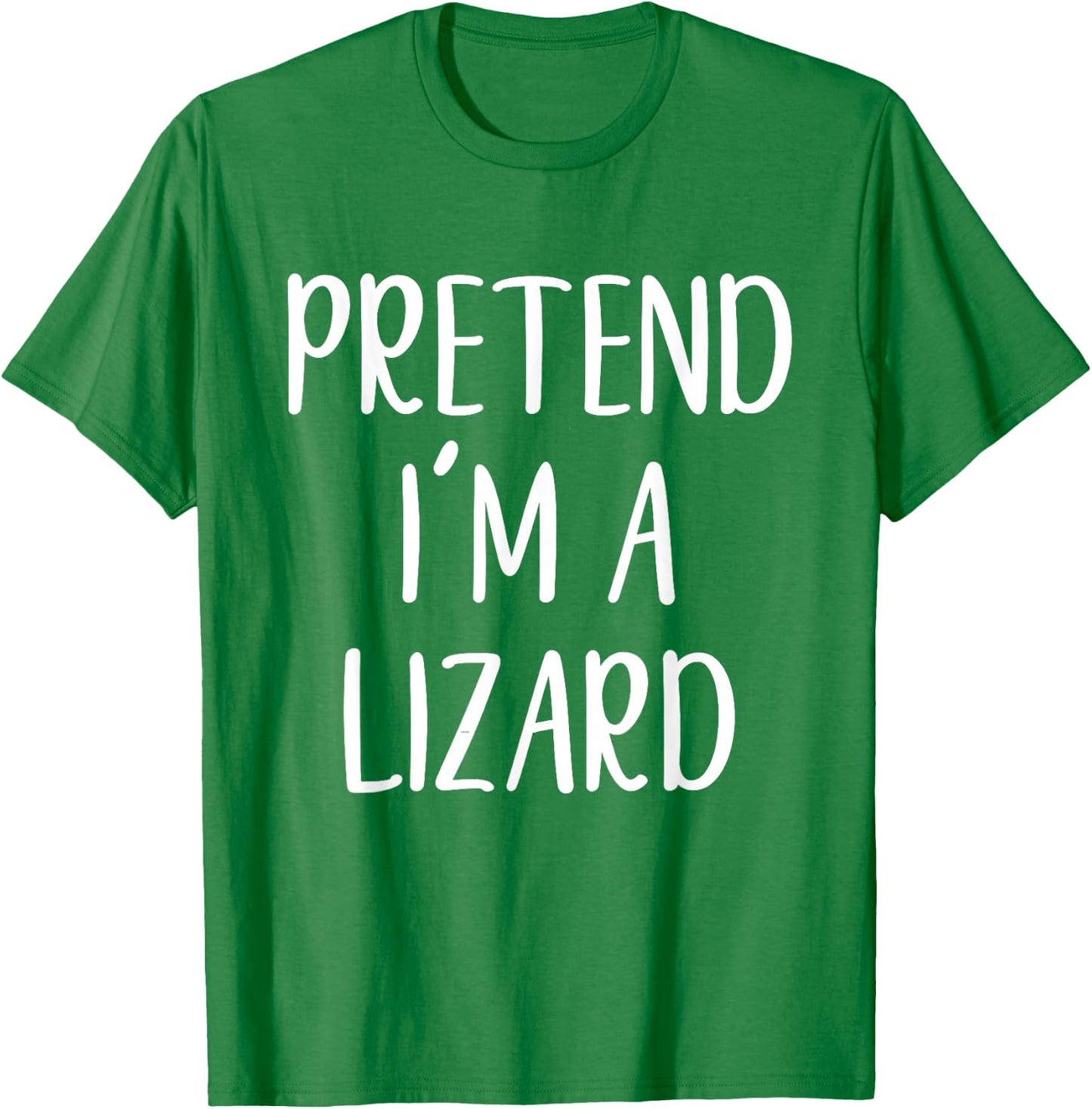Pretend I'm A Lizard Costume Halloween Funny Easy Adult Kid T-Shirt - T-Shirt | Irish Green