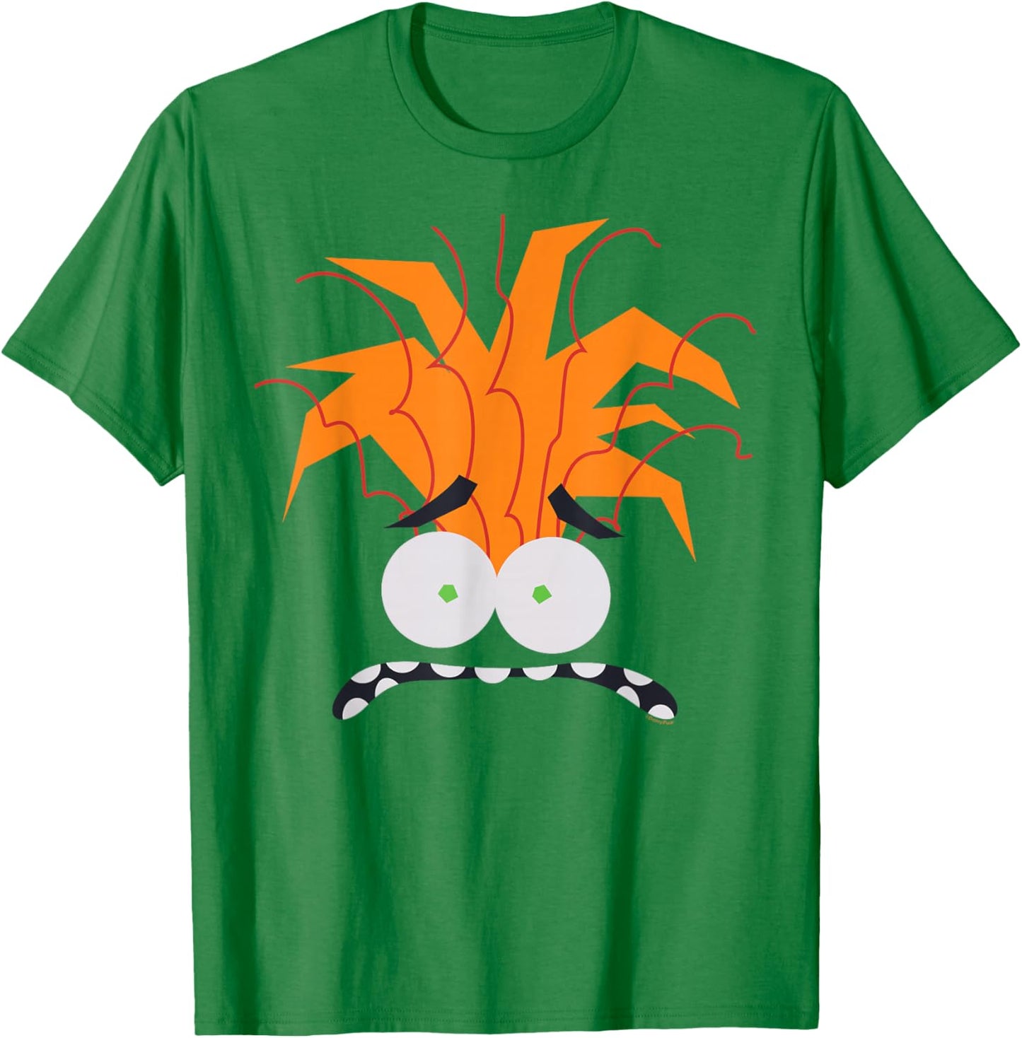Disney and Pixar's Inside Out 2 Anxiety Costume Big Face , orange T-Shirt - T-Shirt | Irish Green