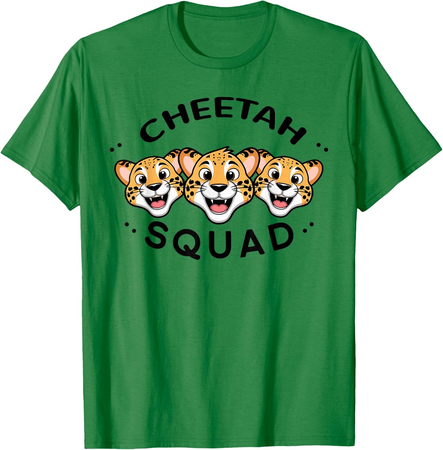 Cheetah Squad Stuff for Cheetah Lover Design | Kids Cheetah T-Shirt - T-Shirt | Irish Green