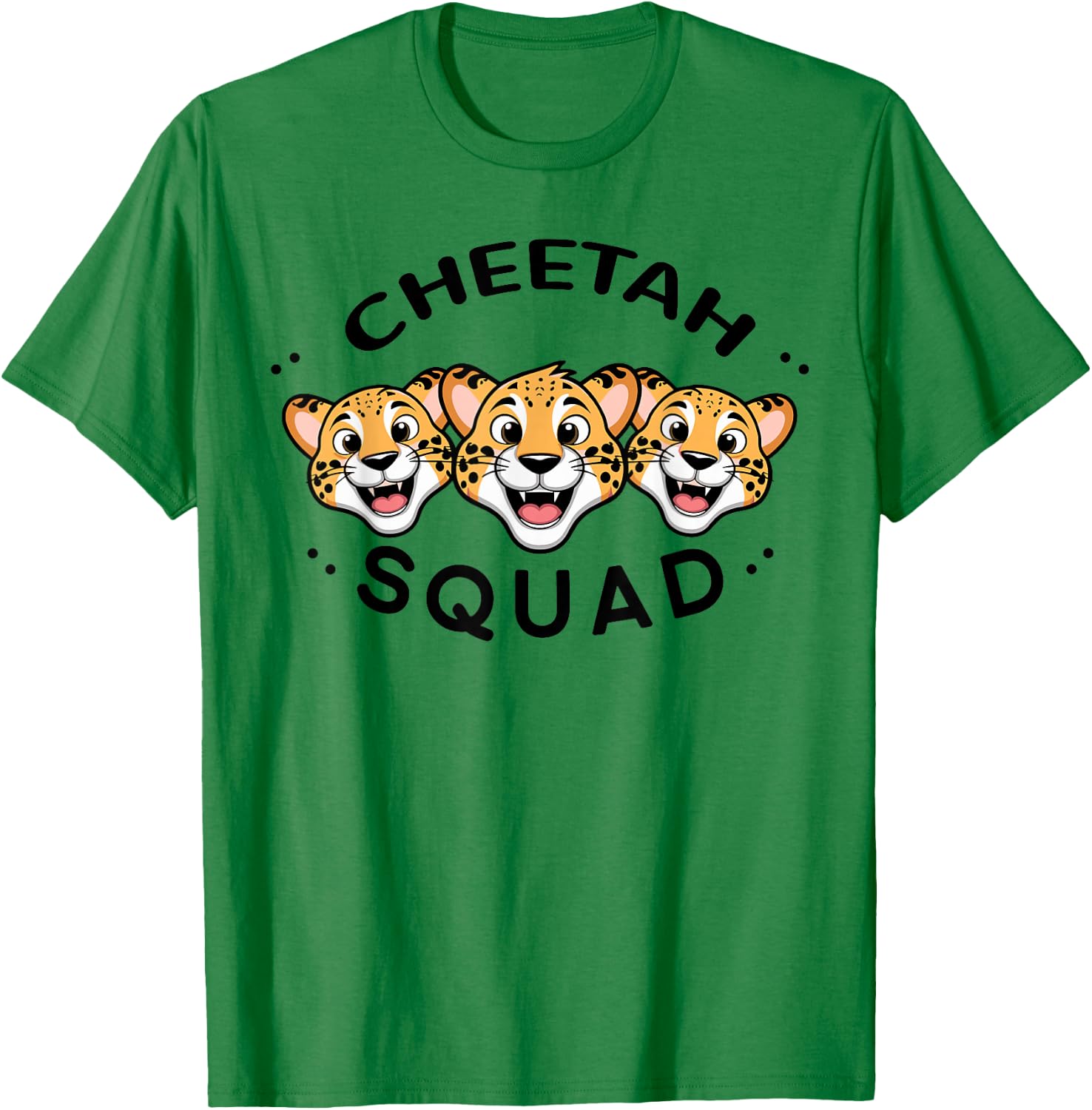 Cheetah Squad Stuff for Cheetah Lover Design | Kids Cheetah T-Shirt - T-Shirt | Irish Green