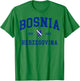 Bosnia Gift Flag Bosnia Vintage Herzegovina Sarajevo T-Shirt - T-Shirt | Irish Green