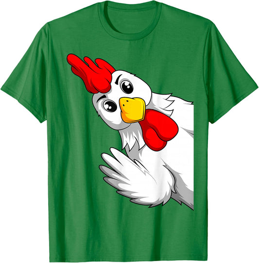 Chicken Farmer, Chicken Children's Boys Girls , White T-Shirt - T-Shirt | Irish Green
