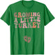 Growing a Little Turkey Thanksgiving Pregnancy Announcement T-Shirt - T-Shirt | Irish Green