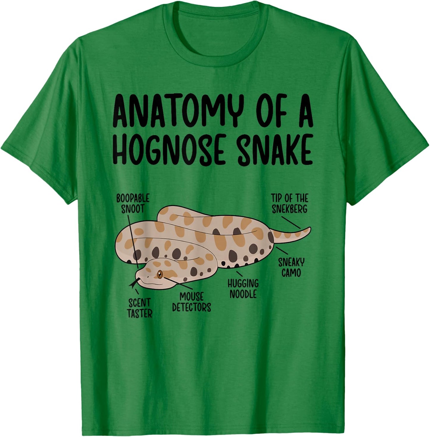 Anatomy Of A Hognose Snake Owner Hognose Snake Lover T-Shirt - T-Shirt | Irish Green