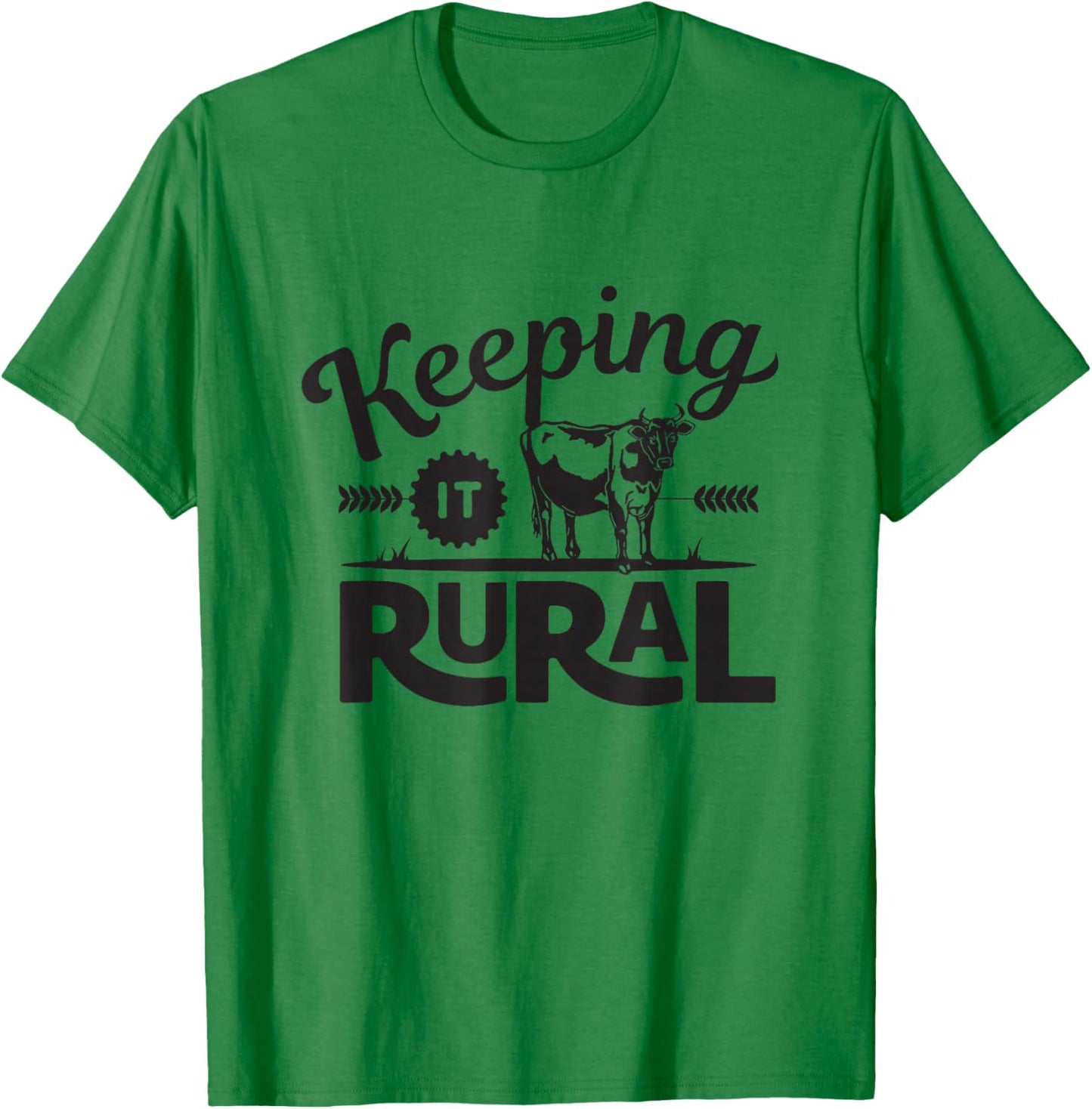 Keeping It Rural 2 Funny Farmer T-Shirt - T-Shirt | Irish Green