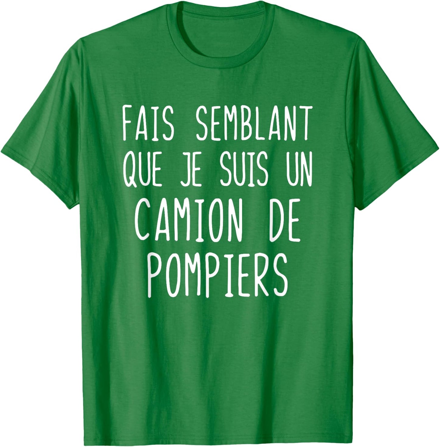 Funny Fire Truck Costume for Halloween Costume , Red, S T-Shirt - T-Shirt | Irish Green