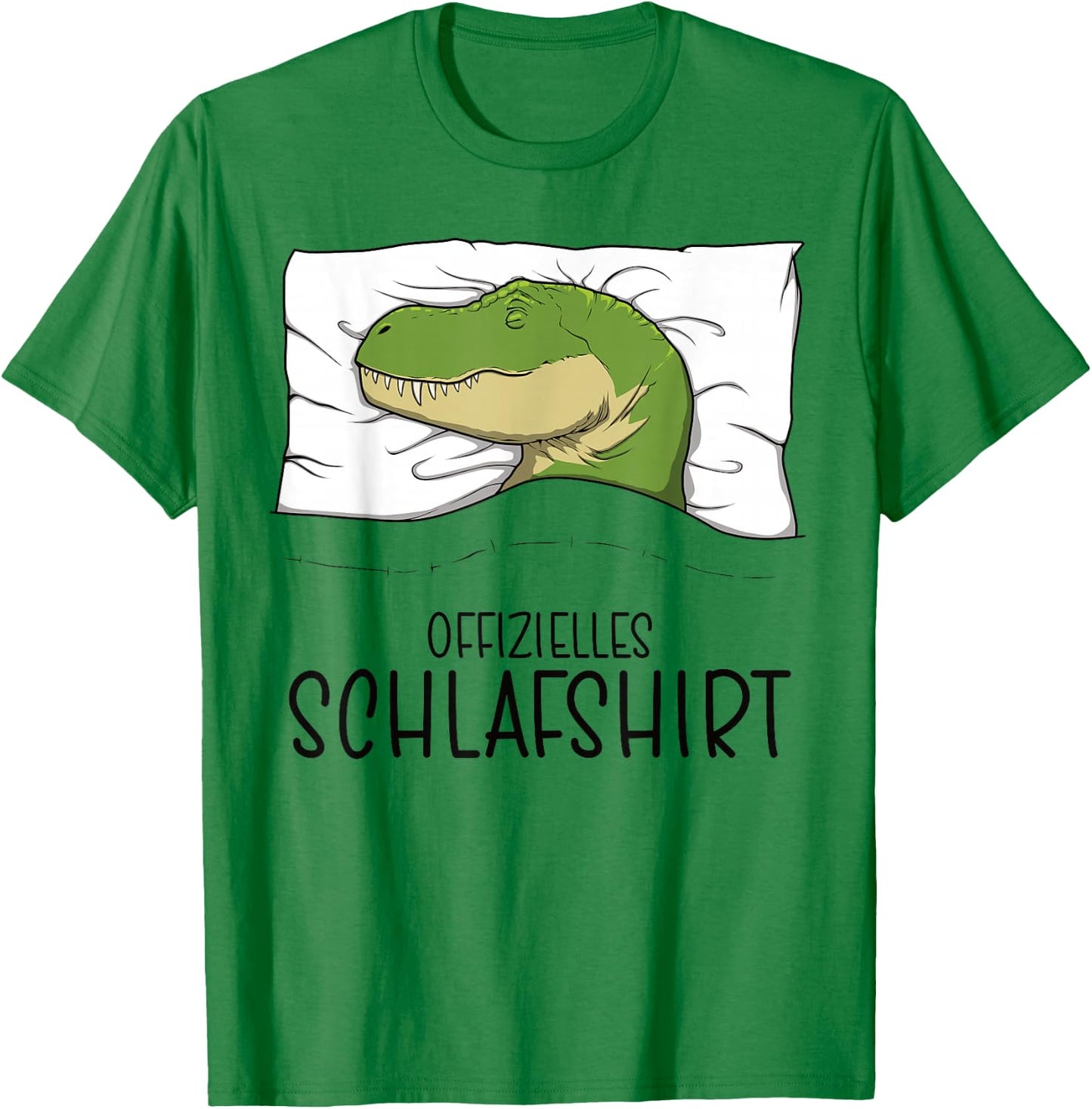 Official T-Rex Sleepshirt Pyjamas Dino Dinosaur , gray T-Shirt - T-Shirt | Irish Green