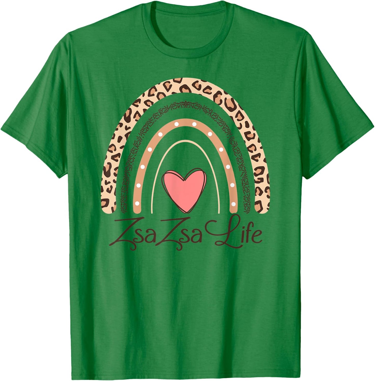 ZsaZsa Life Boho Rainbow Funny Grandma Zsa Zsa T-Shirt - T-Shirt | Irish Green