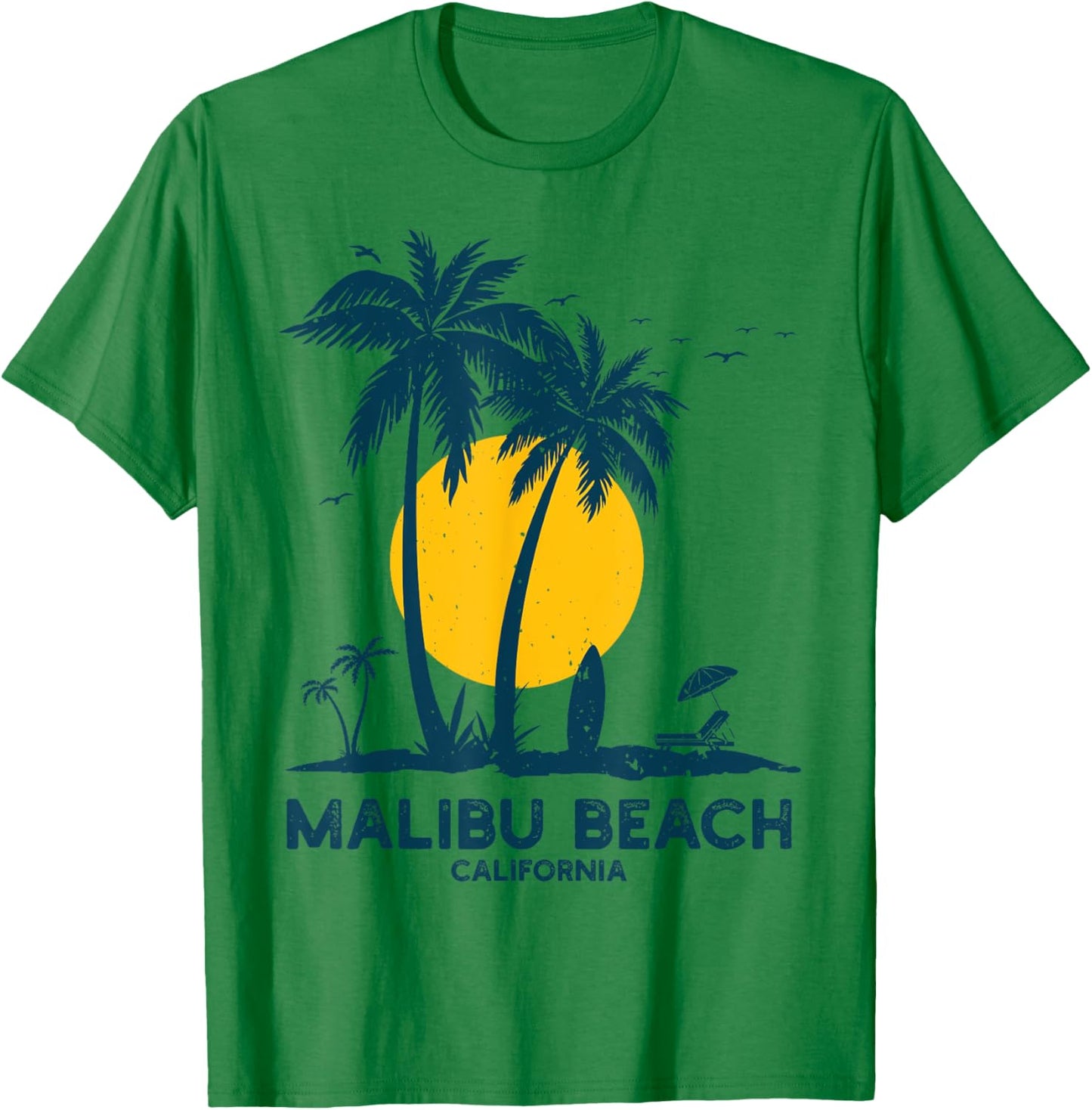 Malibu California Beach Summer Vacation Souvenir California Women Girls Kids T-Shirt - T-Shirt | Irish Green