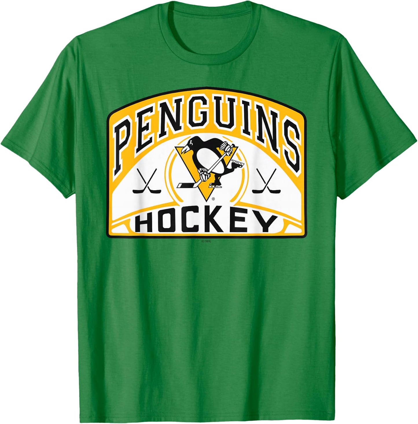 Pittsburgh Penguins Glide Gray Officially Licensed T-Shirt - T-Shirt | Irish Green