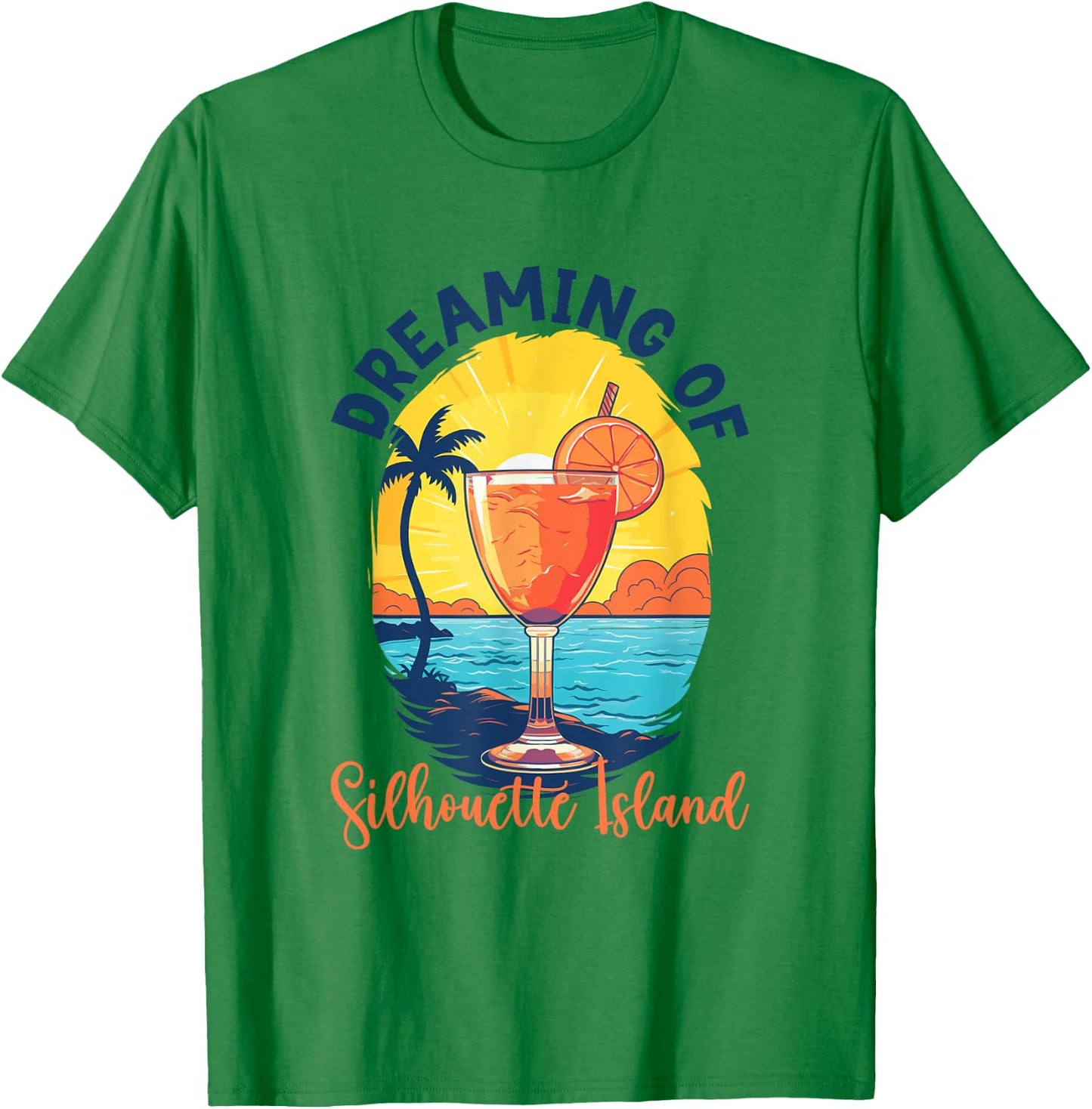 Träume von Silhouette Island T-Shirt - T-Shirt | Irish Green