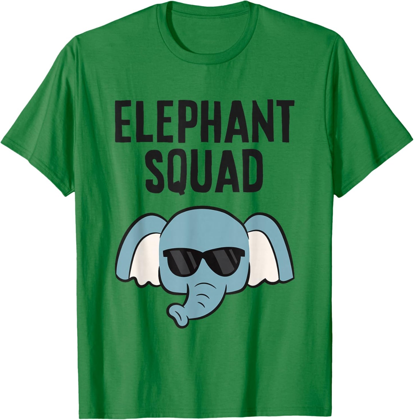 Elephant Squad Funny Team Elephant T-Shirt - T-Shirt | Irish Green