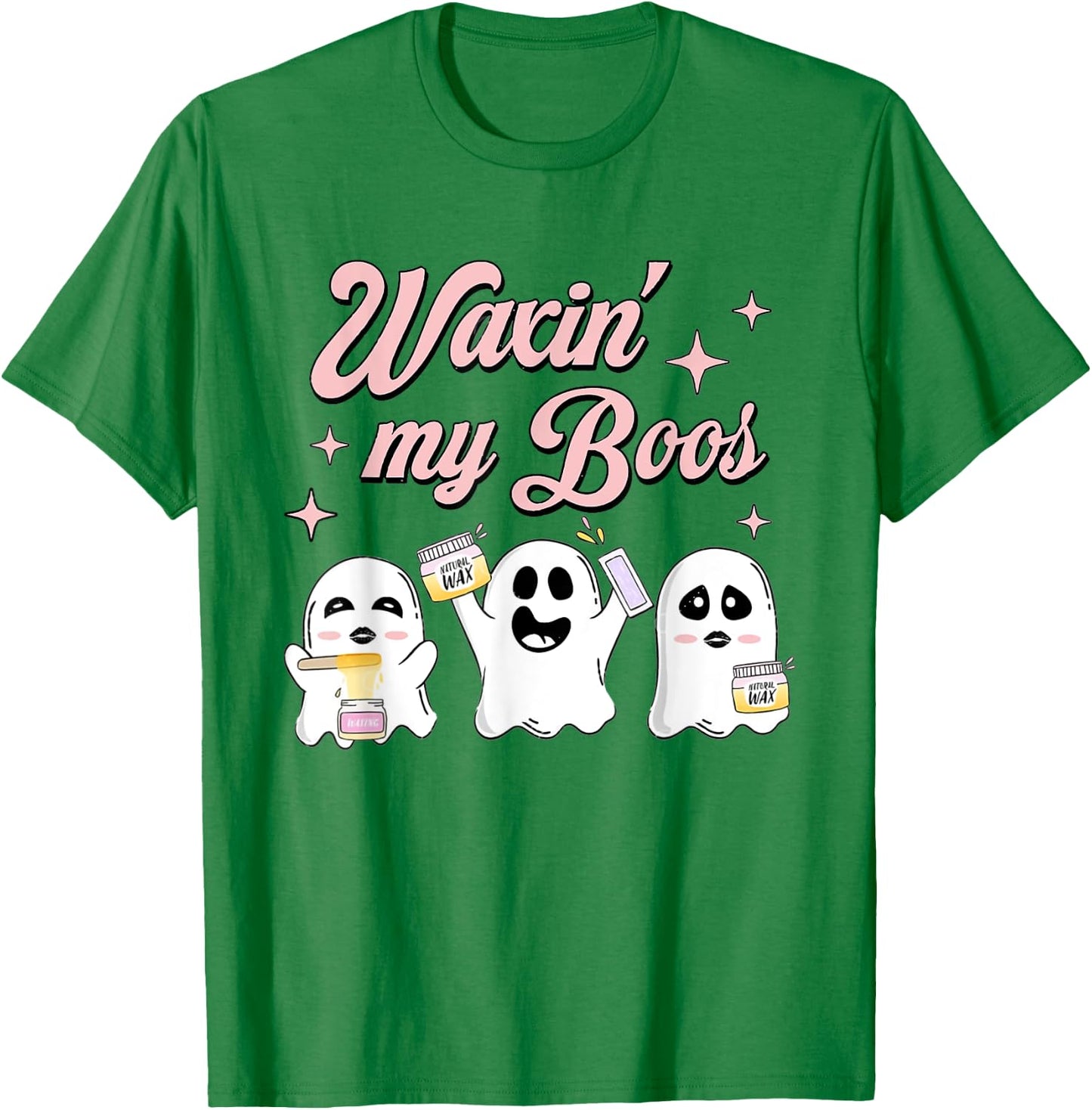 Waxing My Boos Waxing Technician Halloween Spooky Waxing T-Shirt - T-Shirt | Irish Green
