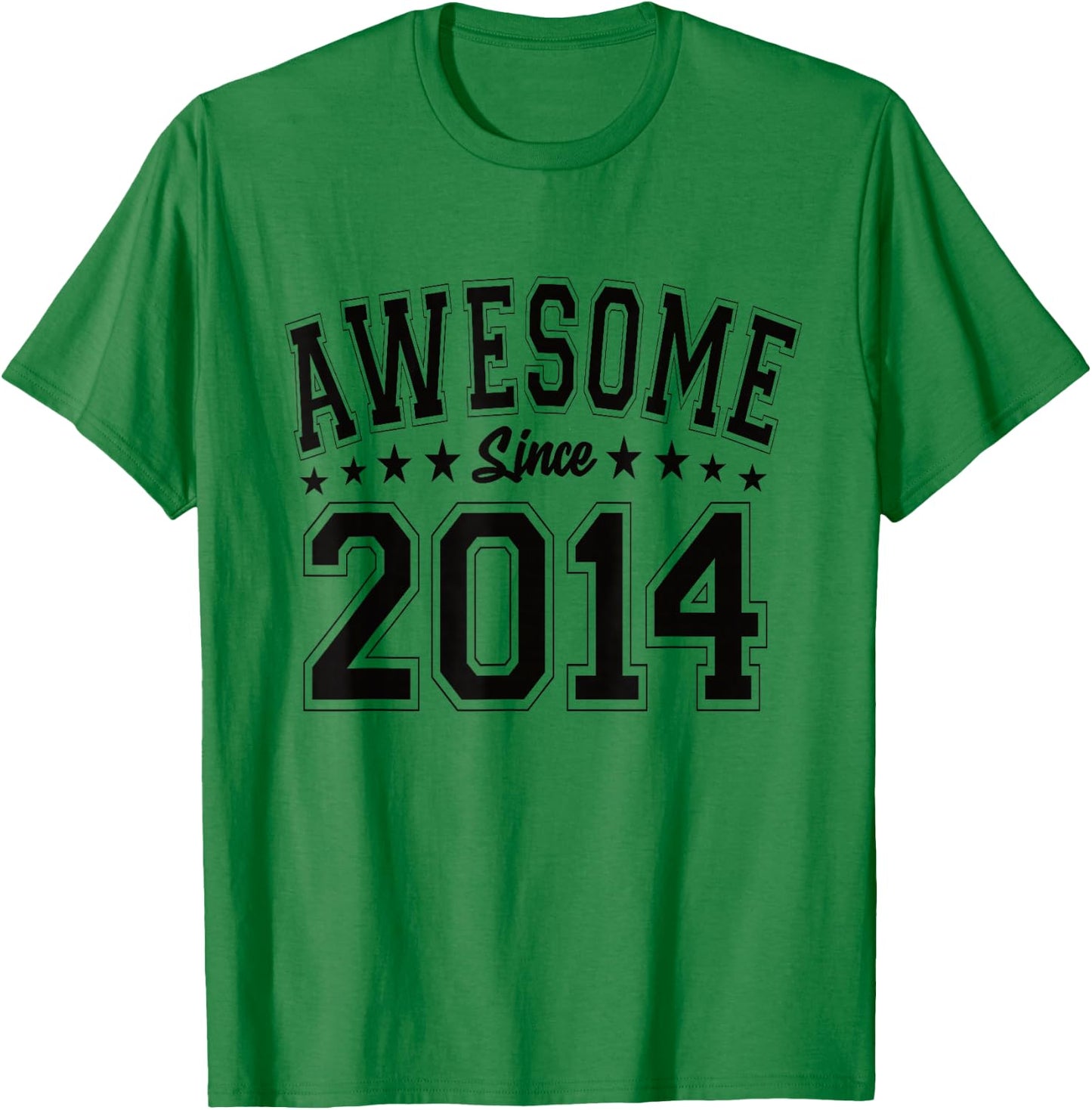 Awesome Since 2014 Birthday Awesome Vintage 2014 T-Shirt - T-Shirt | Irish Green