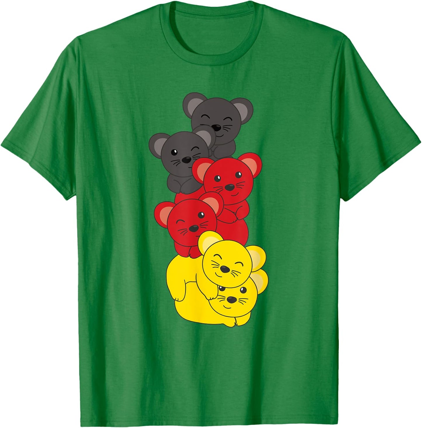 Deutsche flagge Maus deutsch Deutschland Mäuse T-Shirt - T-Shirt | Irish Green