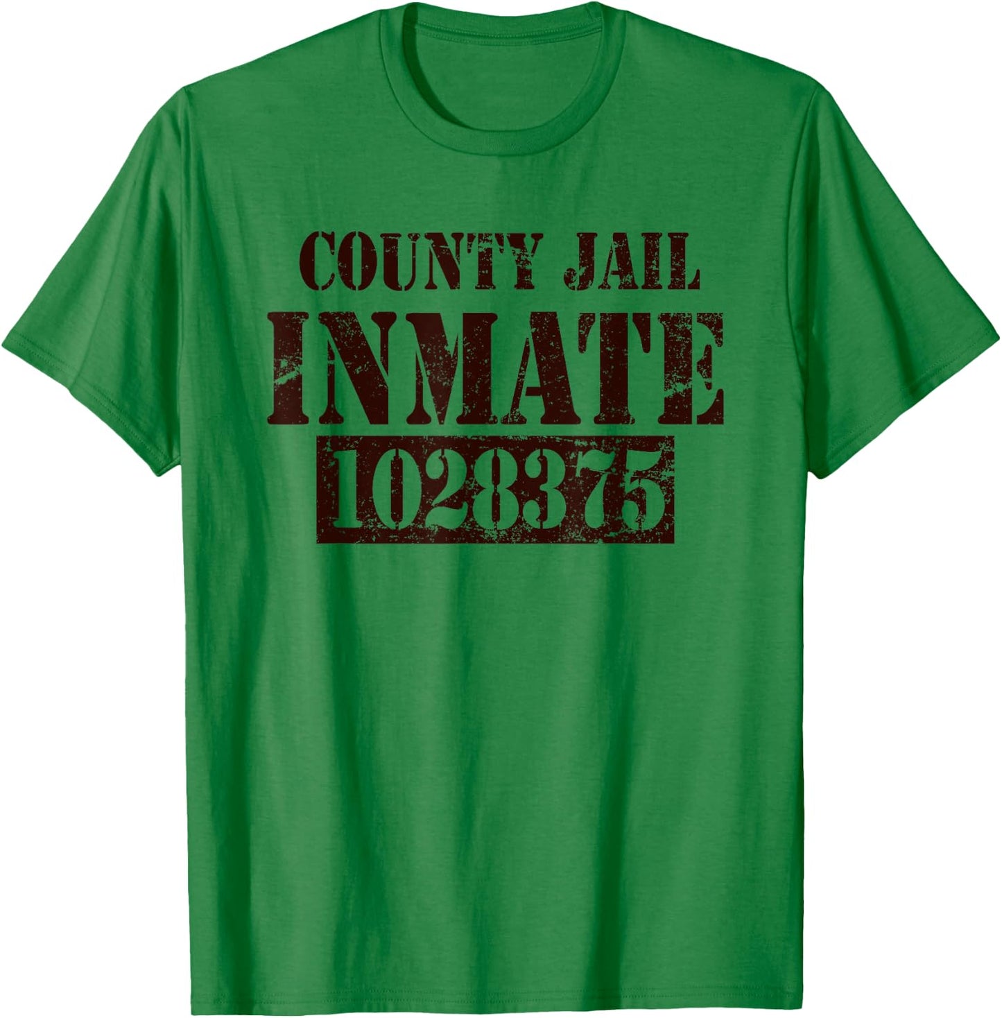 Prisoner Costume Halloween County Jail Inmate Men Women T-Shirt - T-Shirt | Irish Green