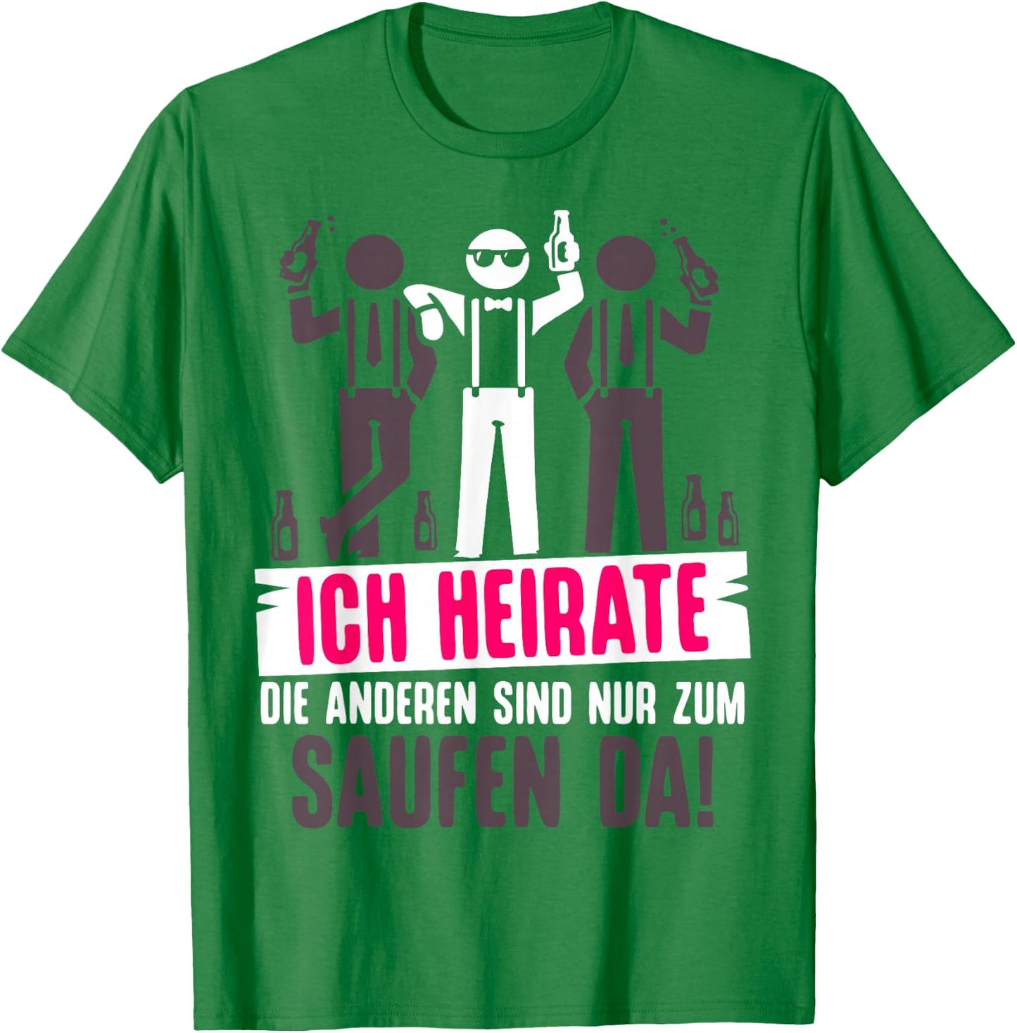 JGA Bräutigam Kostüm Poltern Junggesellenabschied T-Shirt - T-Shirt | Irish Green