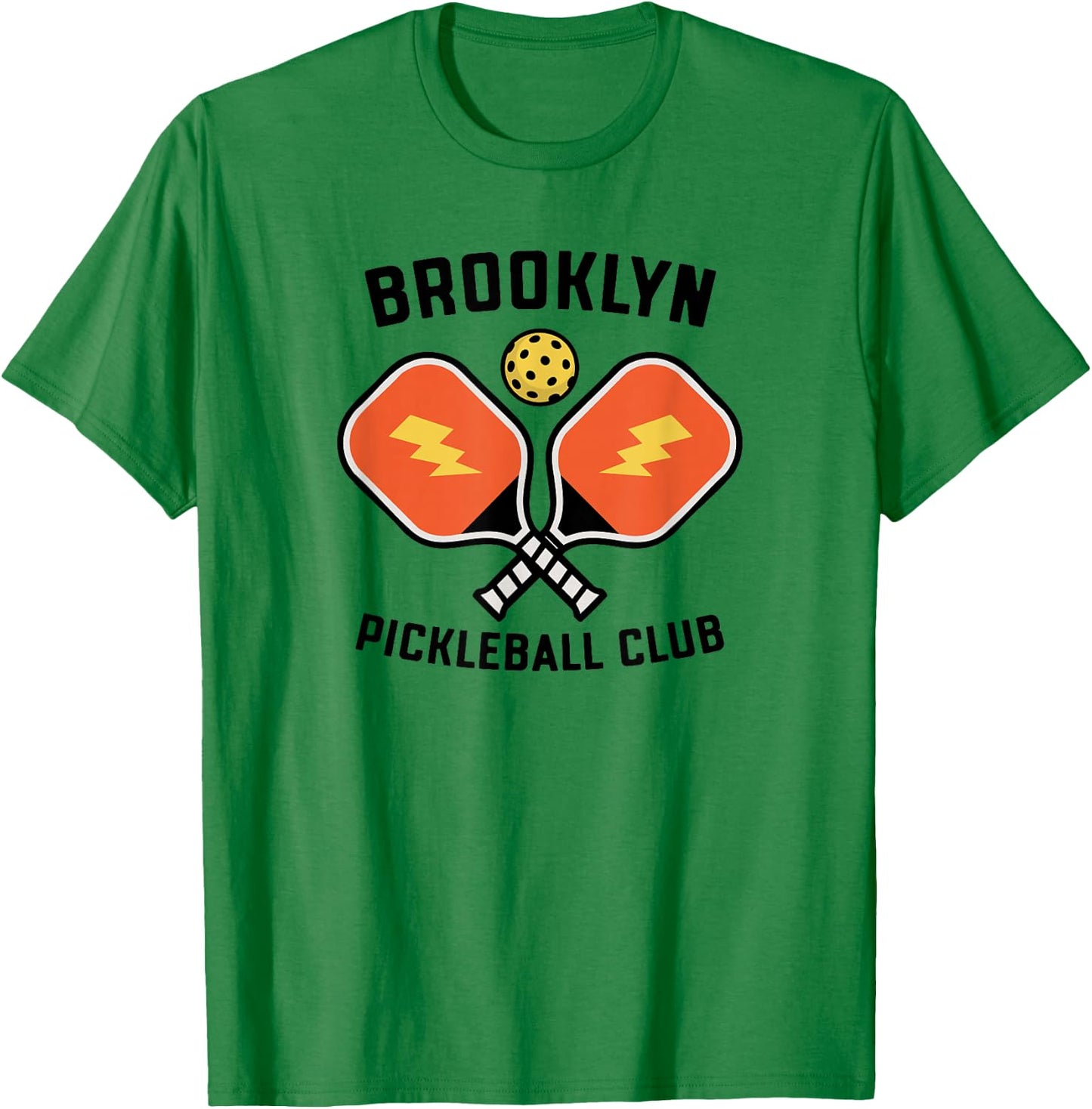 Brooklyn Pickleball Club Pickle Ball Team Retro T-Shirt - T-Shirt | Irish Green
