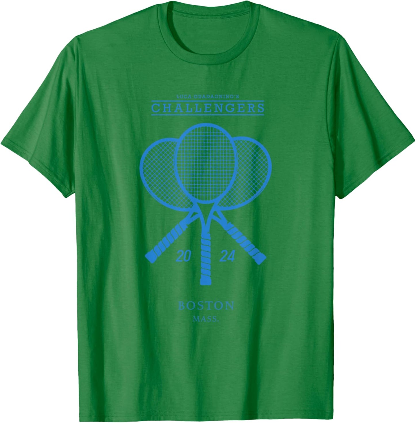 Blue Tennis Rackets - Challengers Movie T-Shirt - T-Shirt | Irish Green