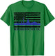 Washington DC Thin Blue Line Police Law Enforcement Support T-Shirt - T-Shirt | Irish Green
