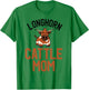 Longhorn Cattle Mom Cute Longhorn Cow Mom T-Shirt - T-Shirt | Irish Green