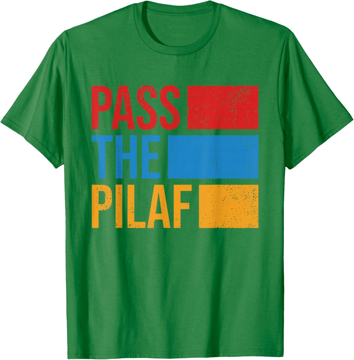 Pass The Pilaf Armenia Flag Retro Vintage Armenian Slang T-Shirt - T-Shirt | Irish Green