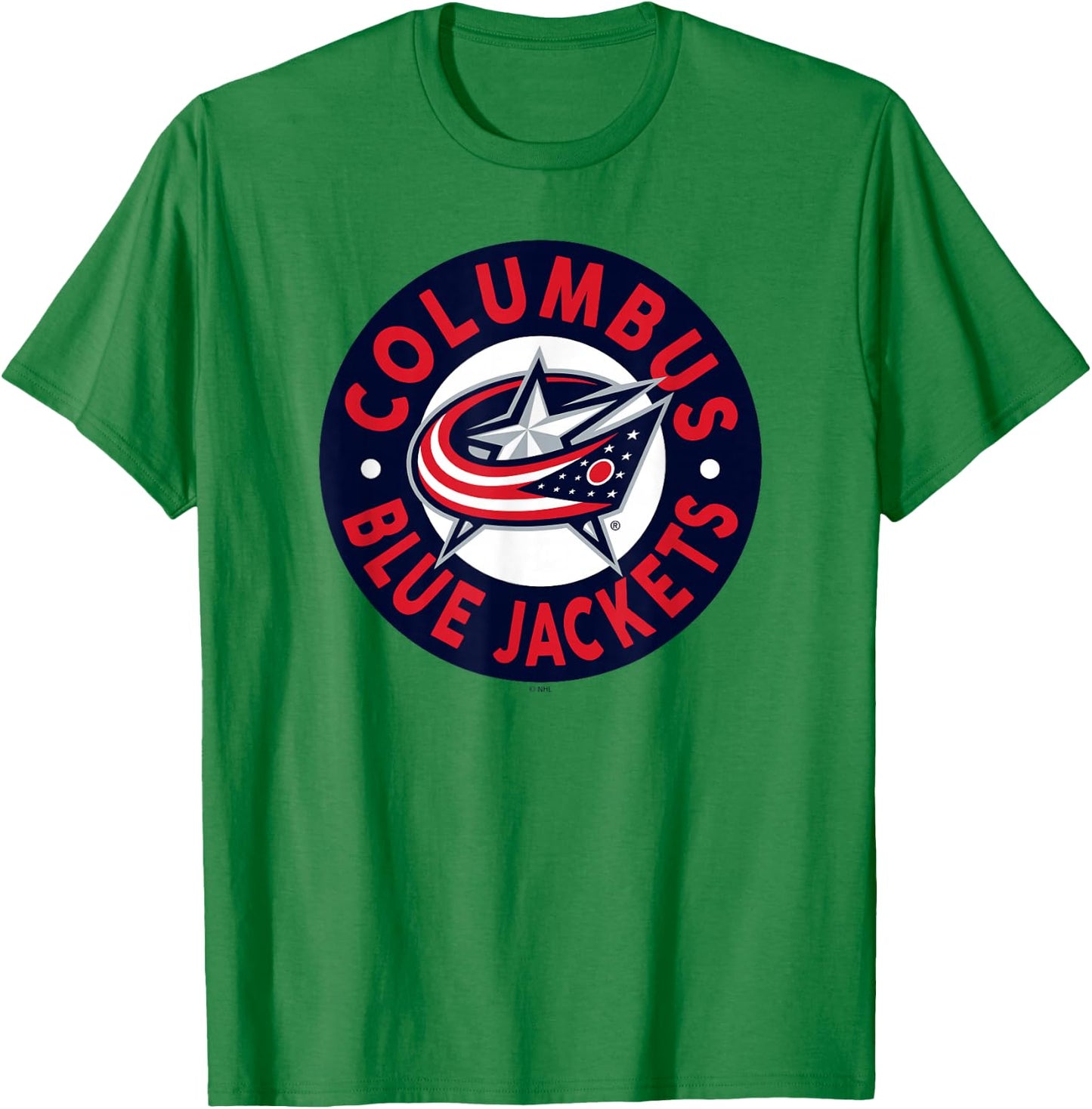 Columbus Blue Jackets Symbol Gray Officially Licensed T-Shirt - T-Shirt | Irish Green