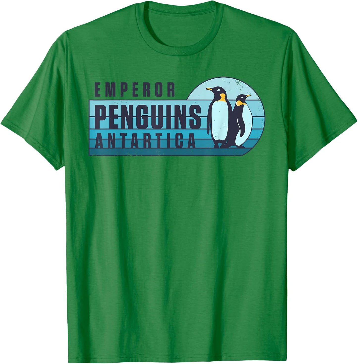 Emperor Penguins Antartica Penguin Lovers Retro Vintage Bird T-Shirt - T-Shirt | Irish Green
