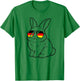 Deutsche Flagge Hase deutsch Deutschland Hasen T-Shirt - T-Shirt | Irish Green
