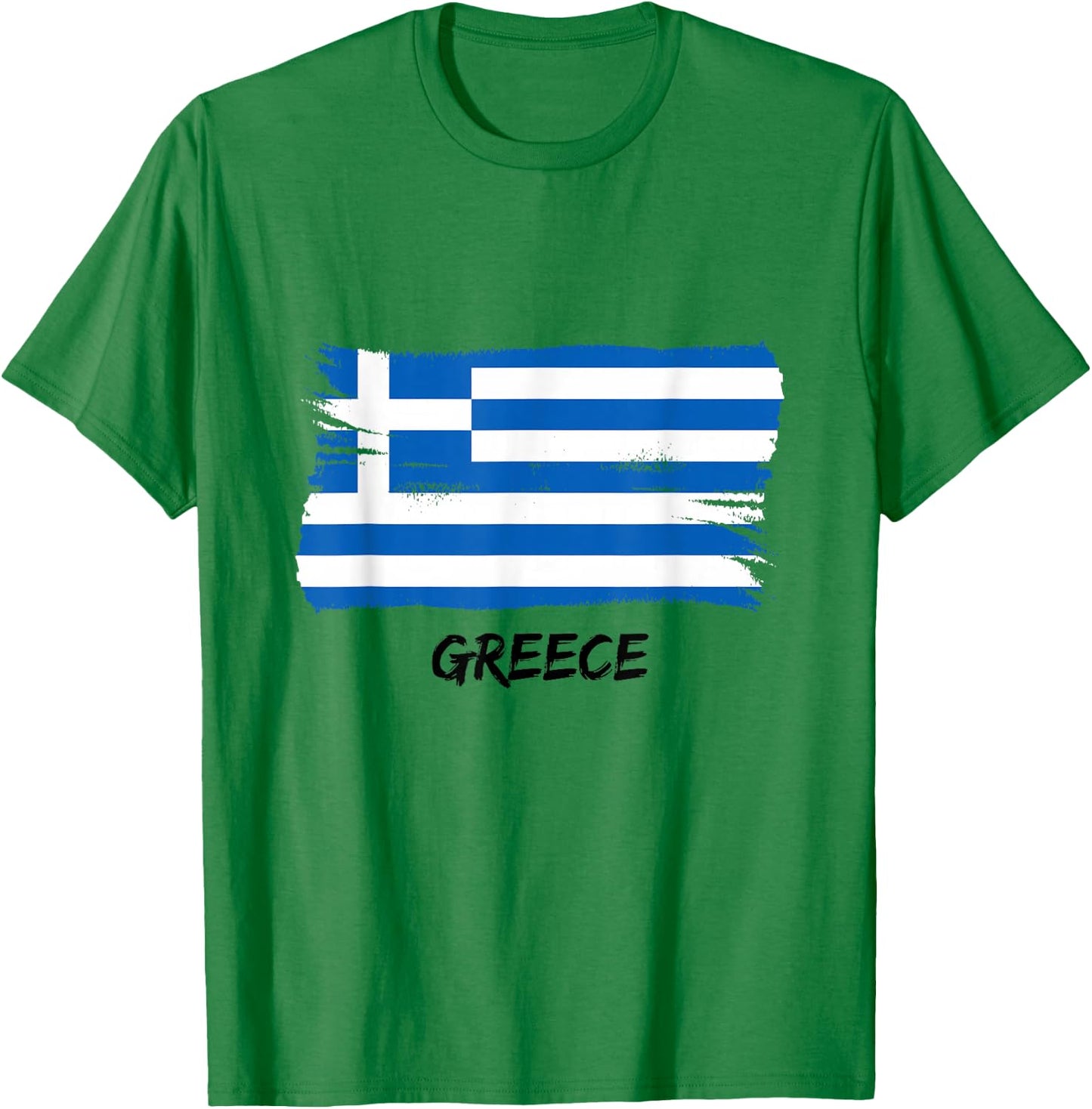 Greek Flag Greece , White T-Shirt - T-Shirt | Irish Green