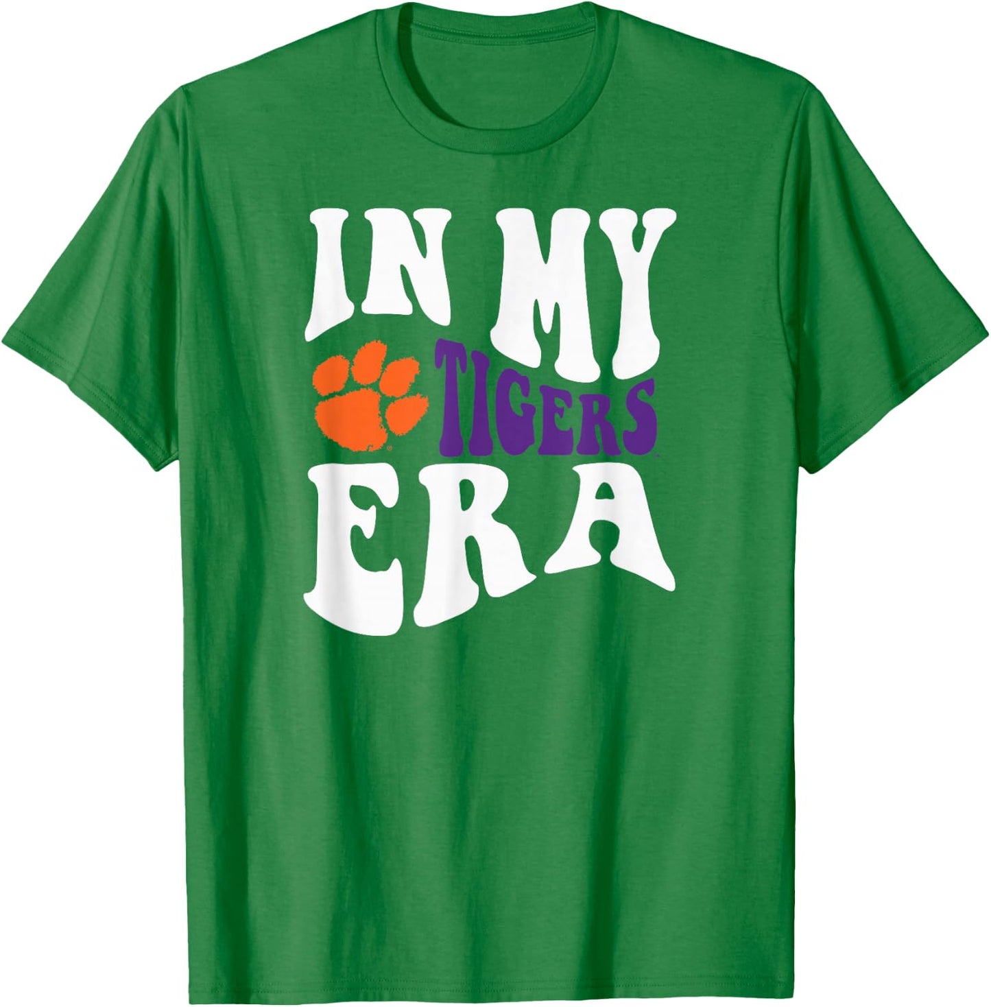 Clemson Tigers Era Gray Officially Licensed T-Shirt - T-Shirt | Irish Green
