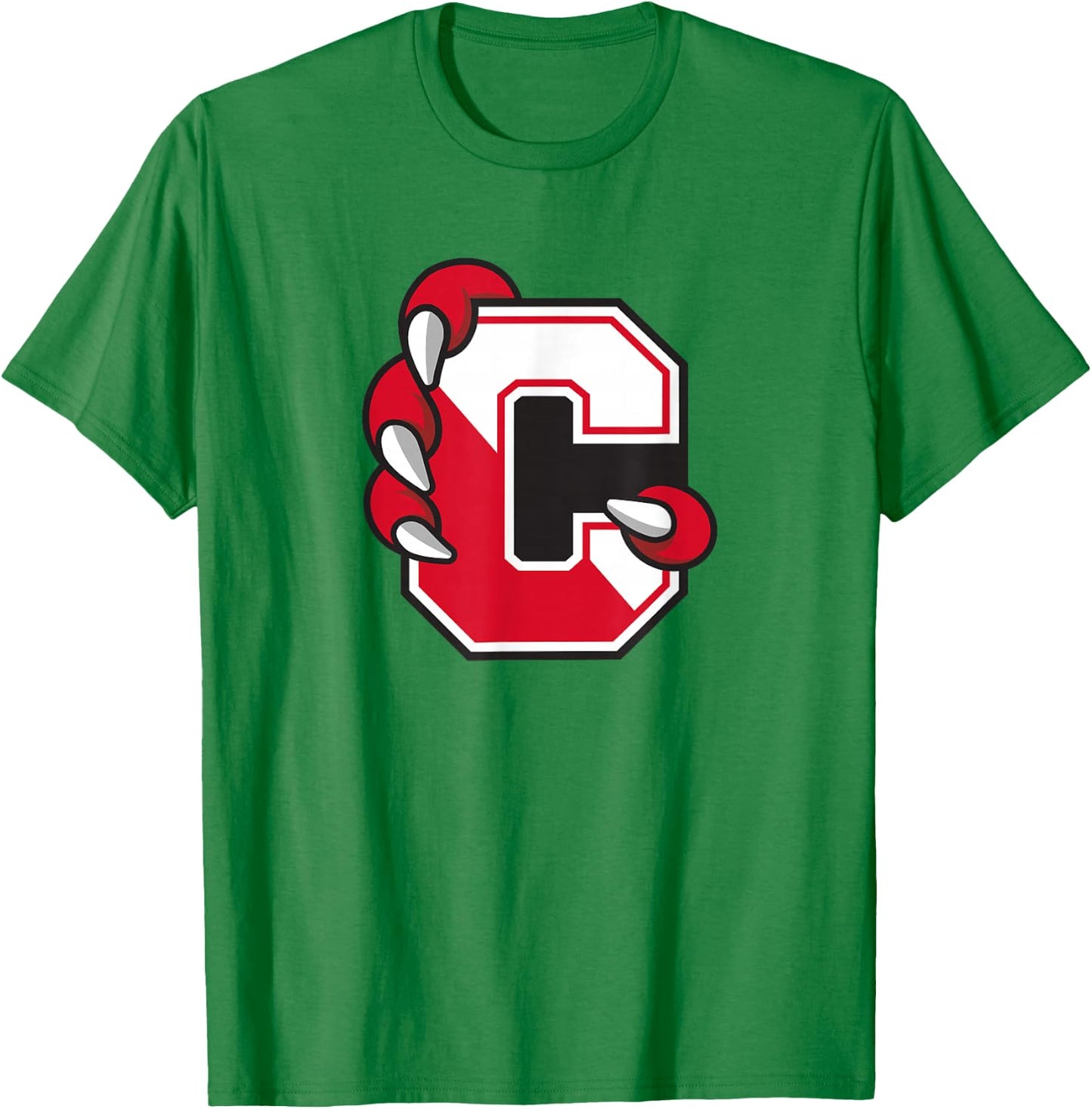 SUNY Cortland Red Dragons C Claw Logo T-Shirt - T-Shirt | Irish Green