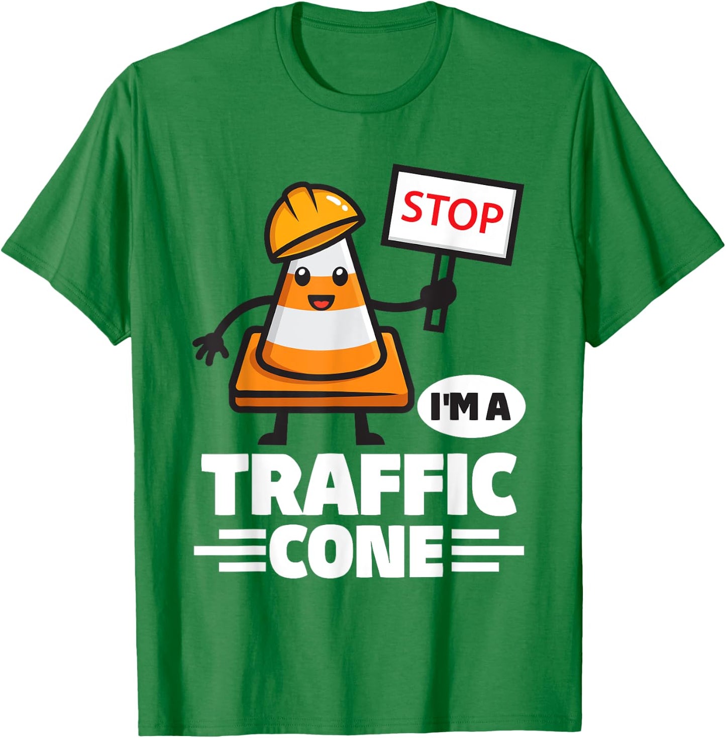 Halloween Traffic Cone Costume I'm A Traffic Cone T-Shirt - T-Shirt | Irish Green