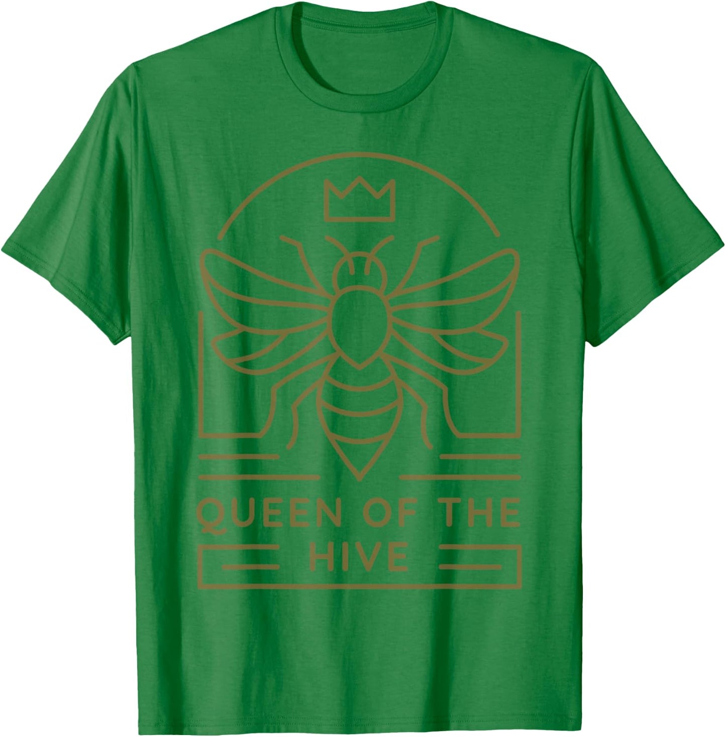 Beekeeper Outfit Women Bee Lover Queen Of The Hive T-Shirt - T-Shirt | Irish Green