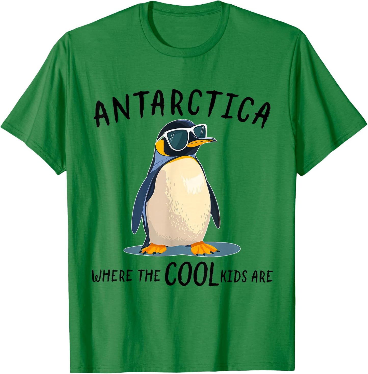 Funny Antarctica Cool Kids Penguin Souvenir T-Shirt - T-Shirt | Irish Green