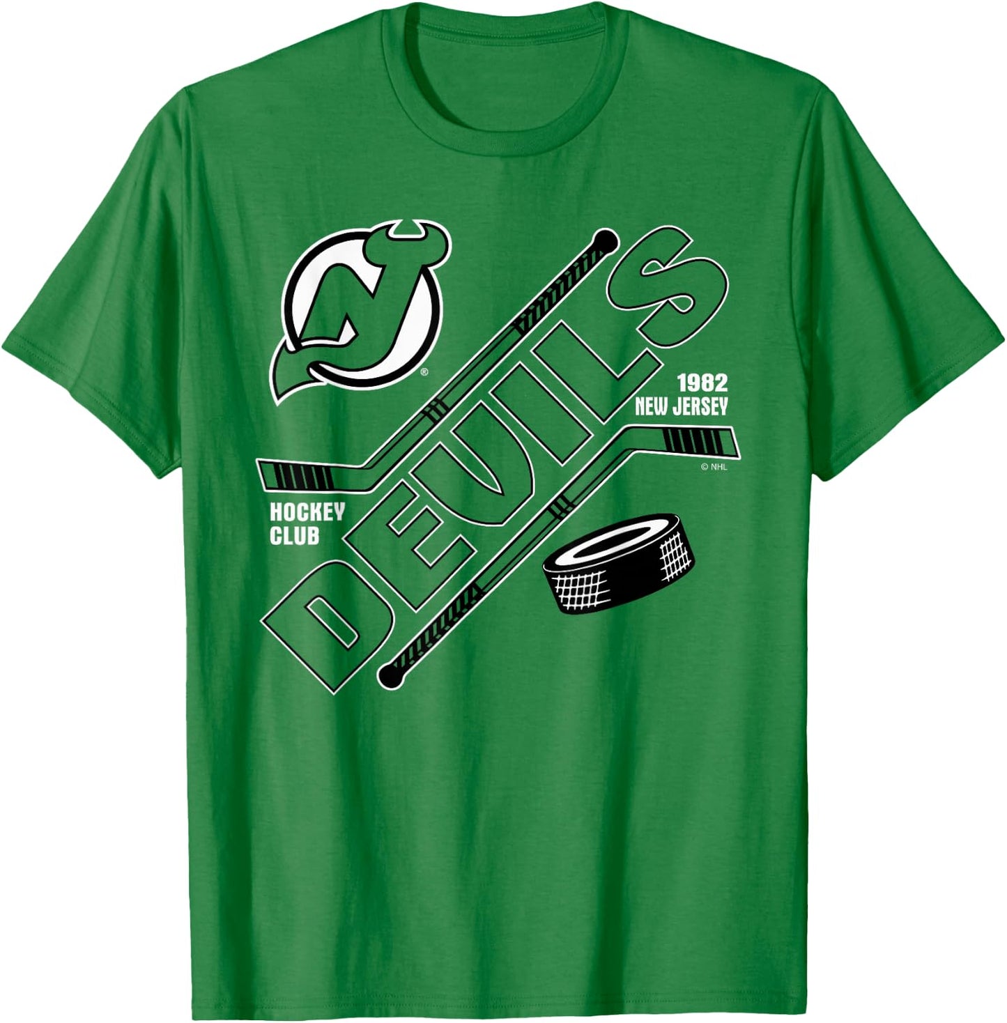 New Jersey Devils Force Red Officially Licensed T-Shirt - T-Shirt | Irish Green