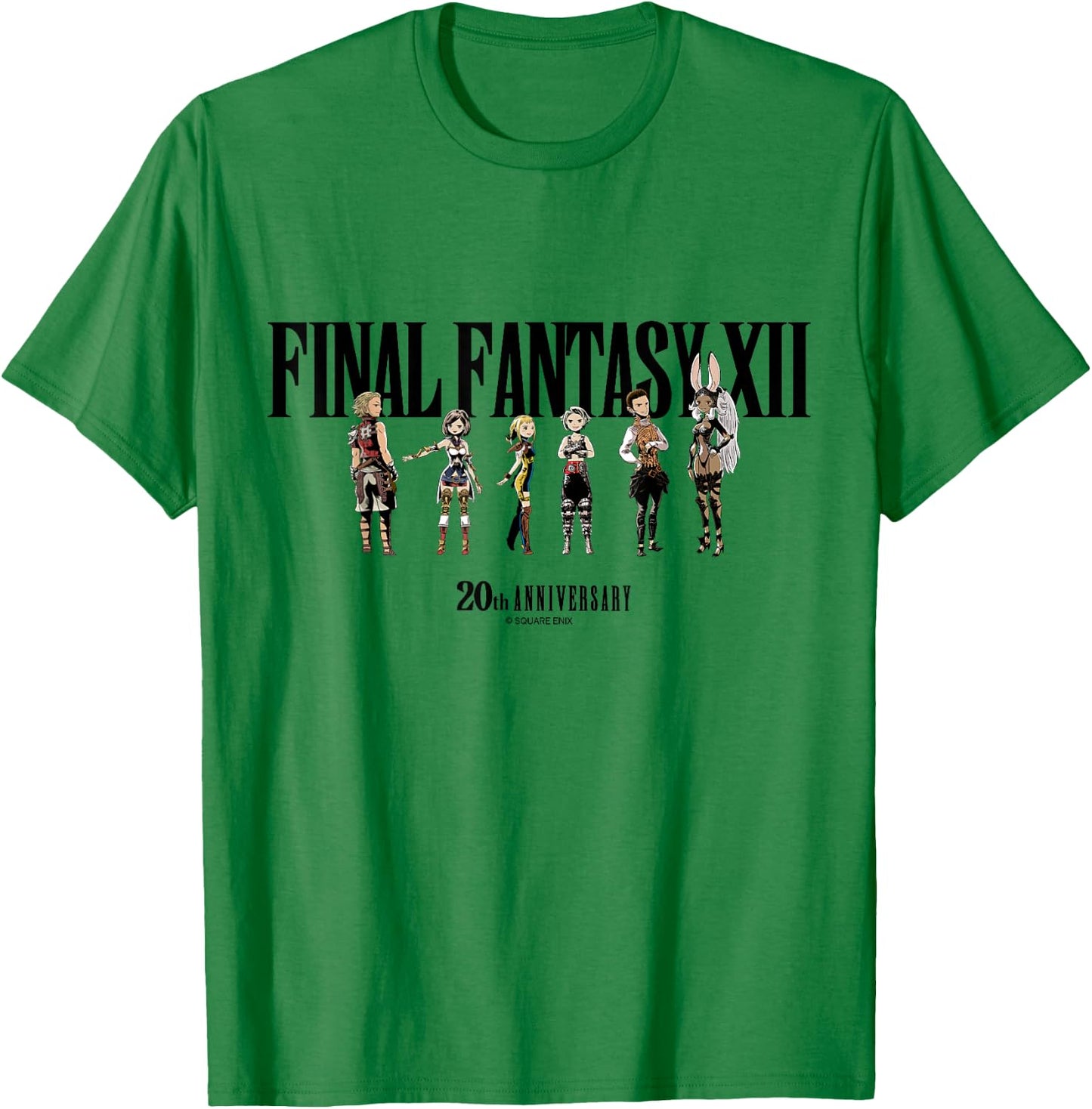 FINAL Fantasy Annivasary Collection FFXII Special Art T-Shirt - T-Shirt | Irish Green