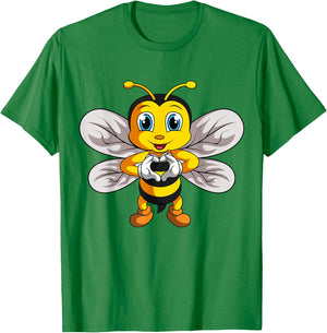 Bees, Children, Ladies, Girls, bee T-Shirt - T-Shirt | Irish Green
