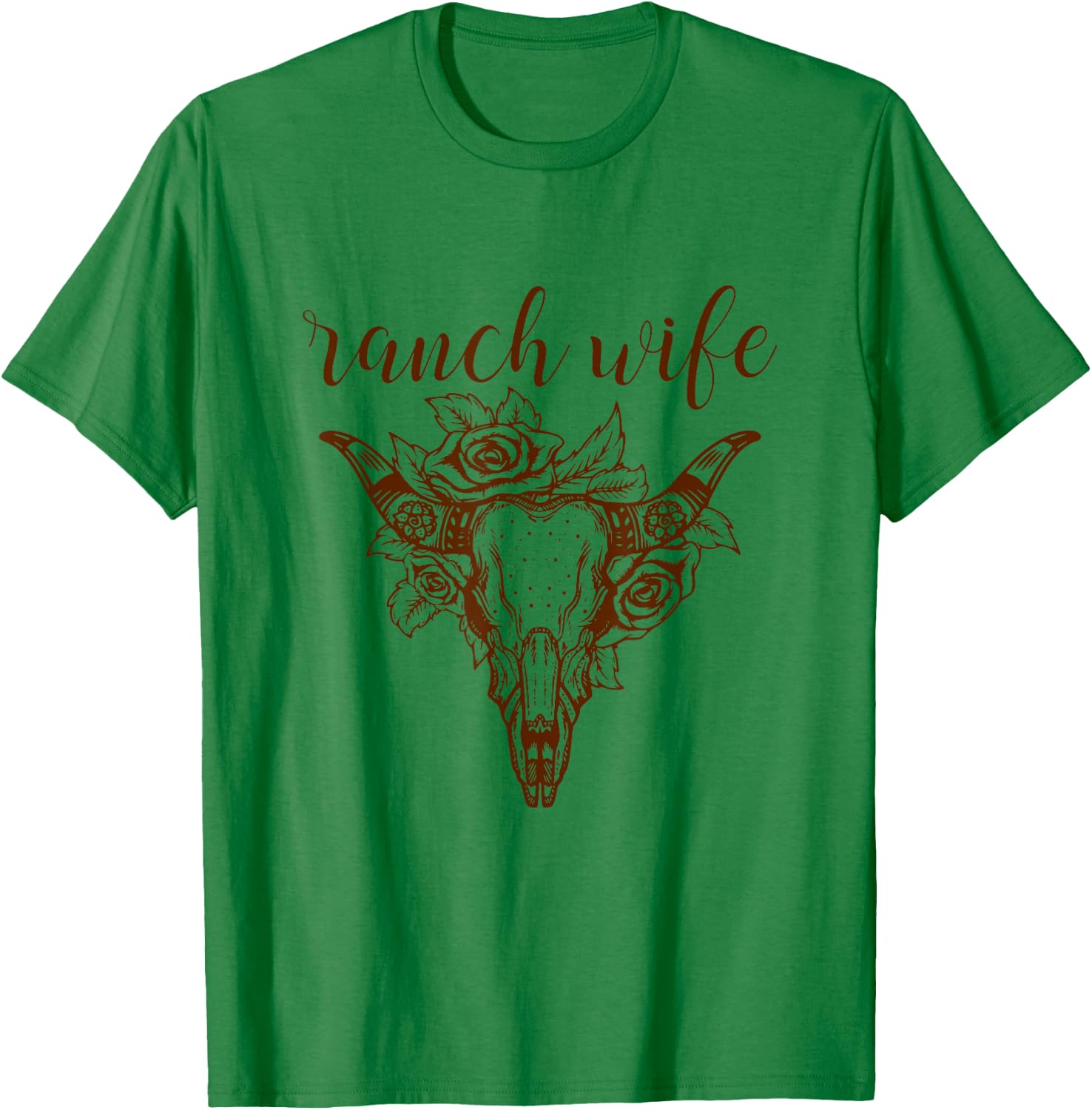 Ranch Wife Country Mama Tried Rodeo Music Outlaw Hippie Barn T-Shirt - T-Shirt | Irish Green