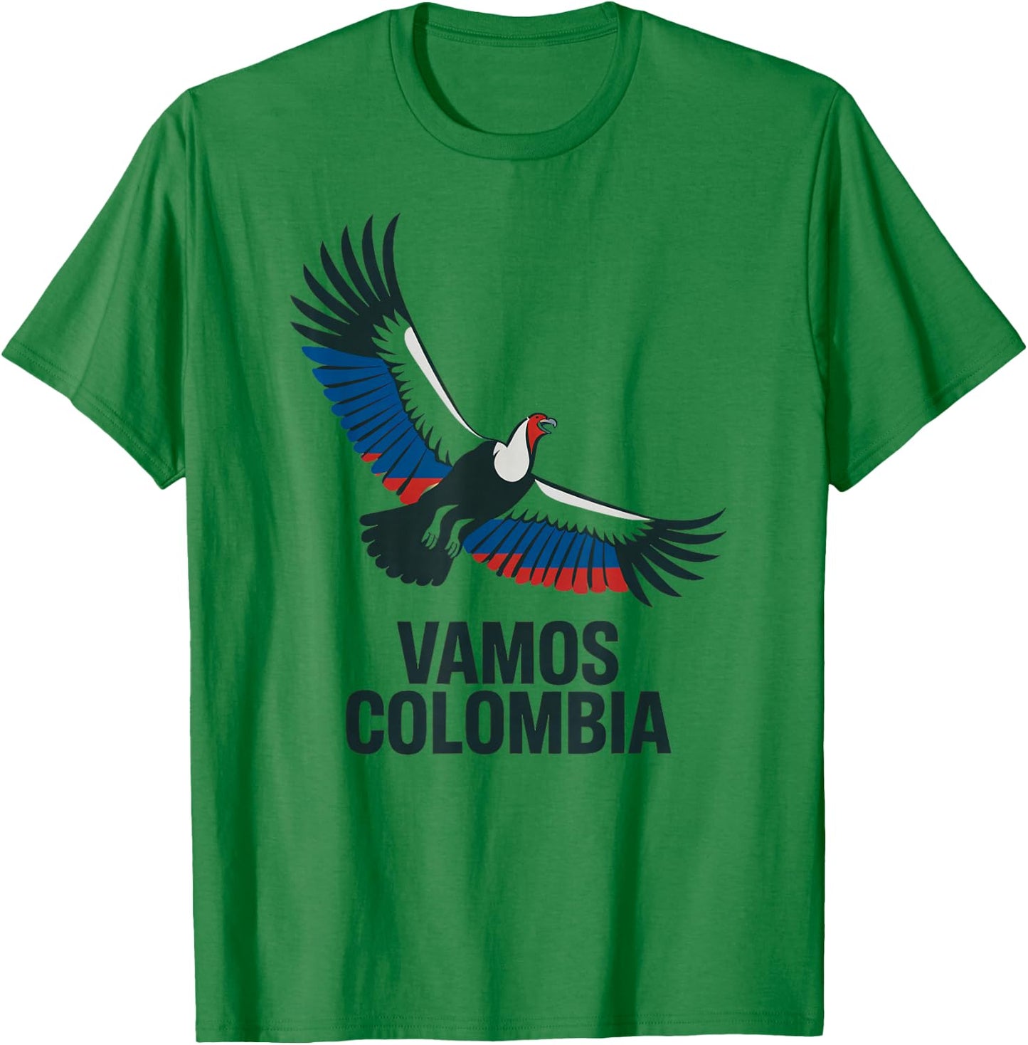 National Vamos Colombia Cheer Pride Country Game Day T-Shirt - T-Shirt | Irish Green